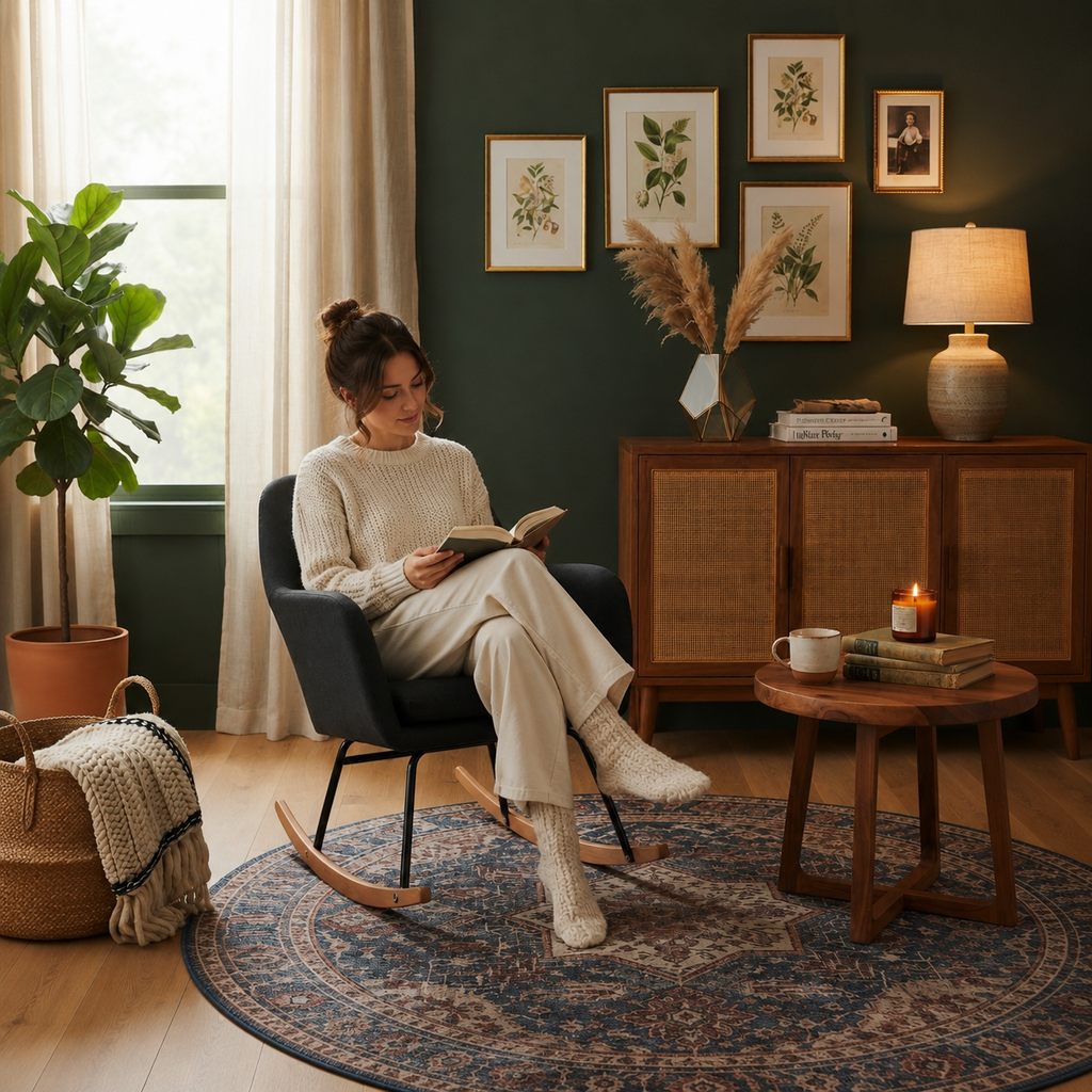 Éveil | Chaise à bascule tissu