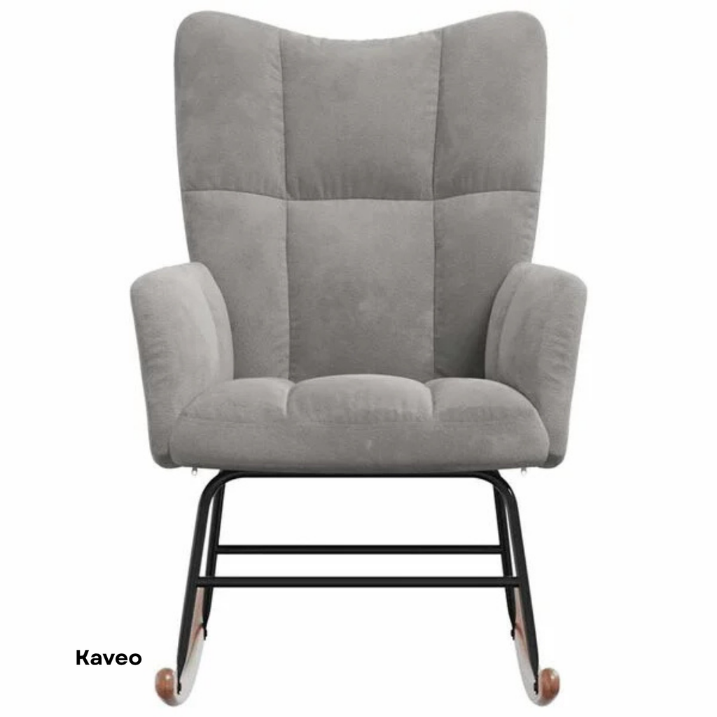Fauteuil à bascule velours