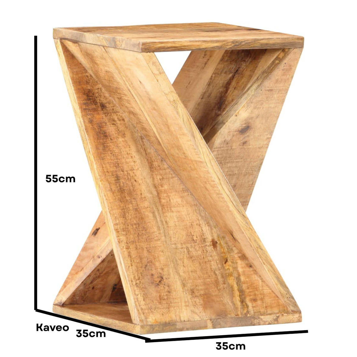 Table d'appoint design bois manguier