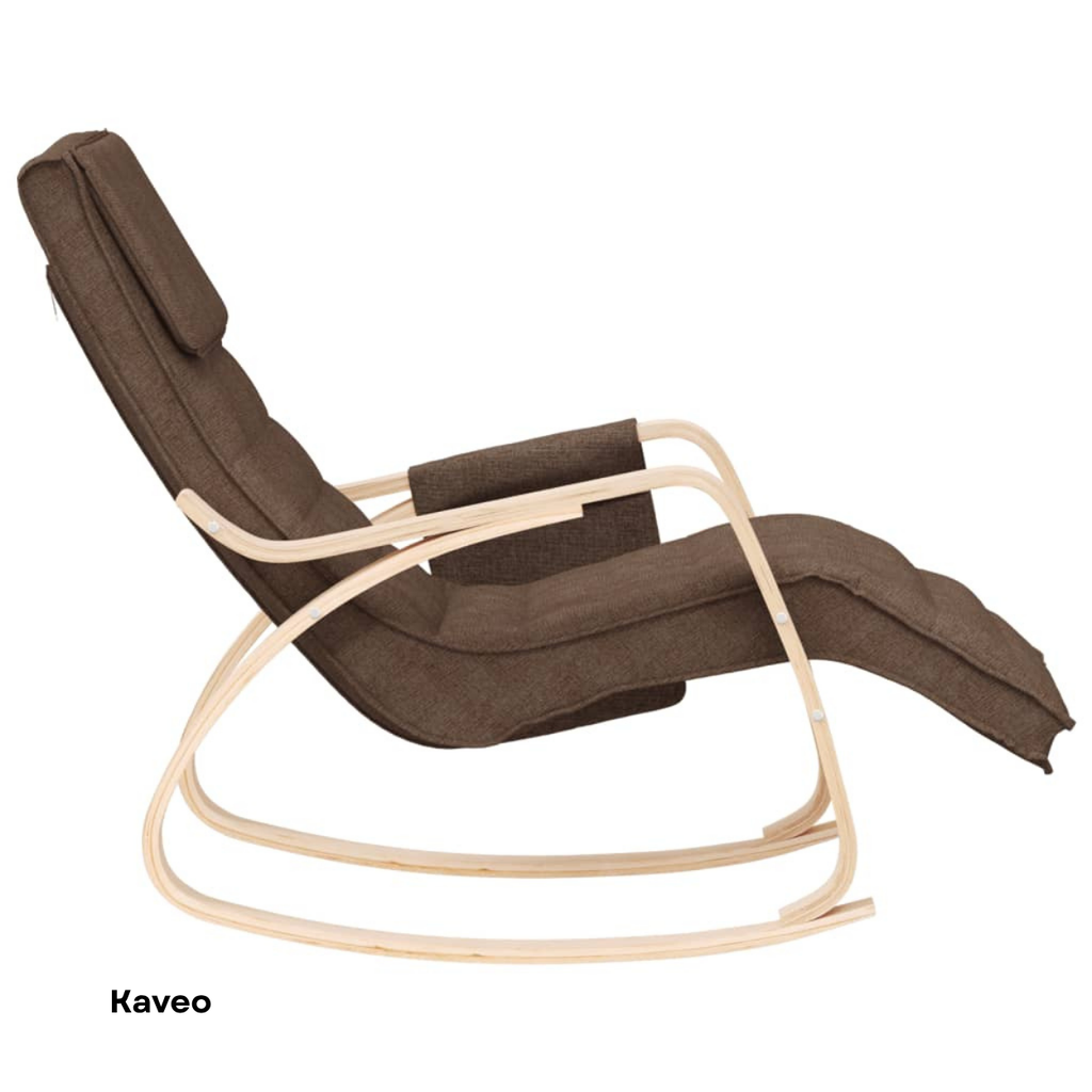 Fauteuil à bascule relaxant tissu