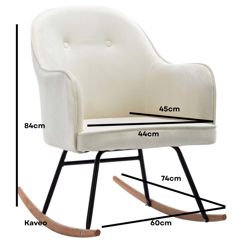 Chaise à bascule velours