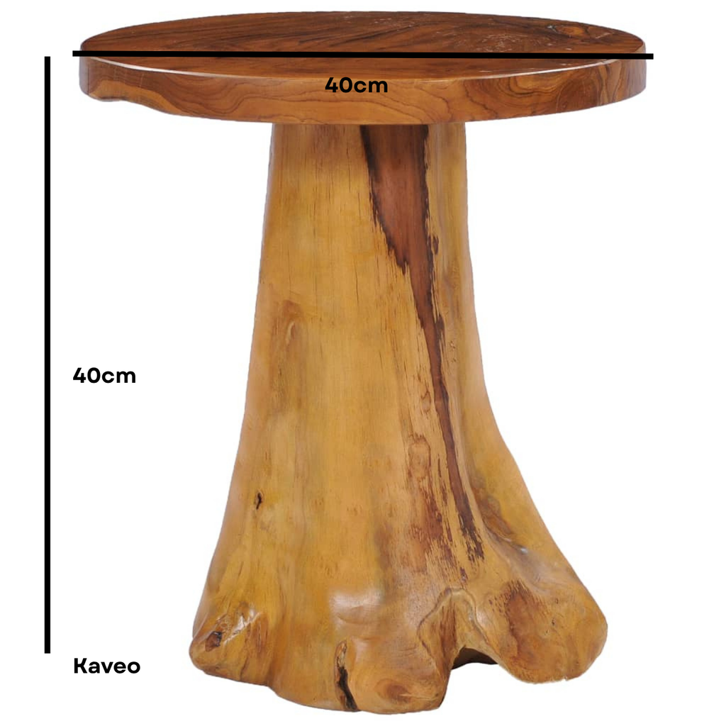 Table d'appoint bois teck