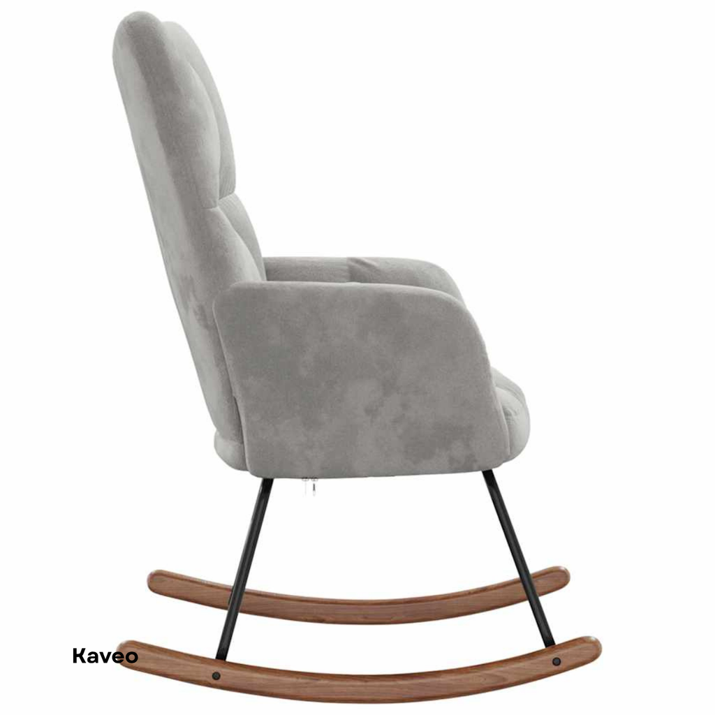 Fauteuil à bascule velours