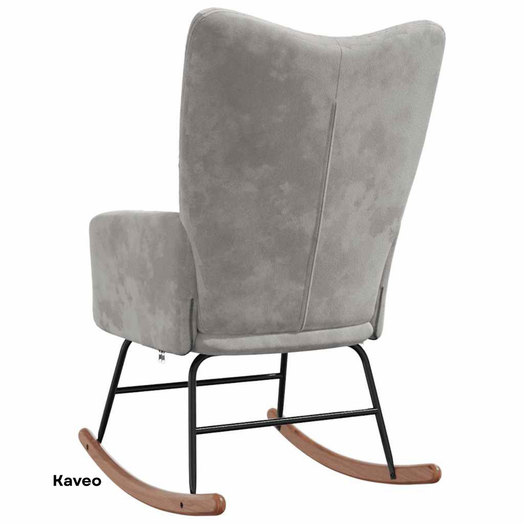 Fauteuil à bascule velours