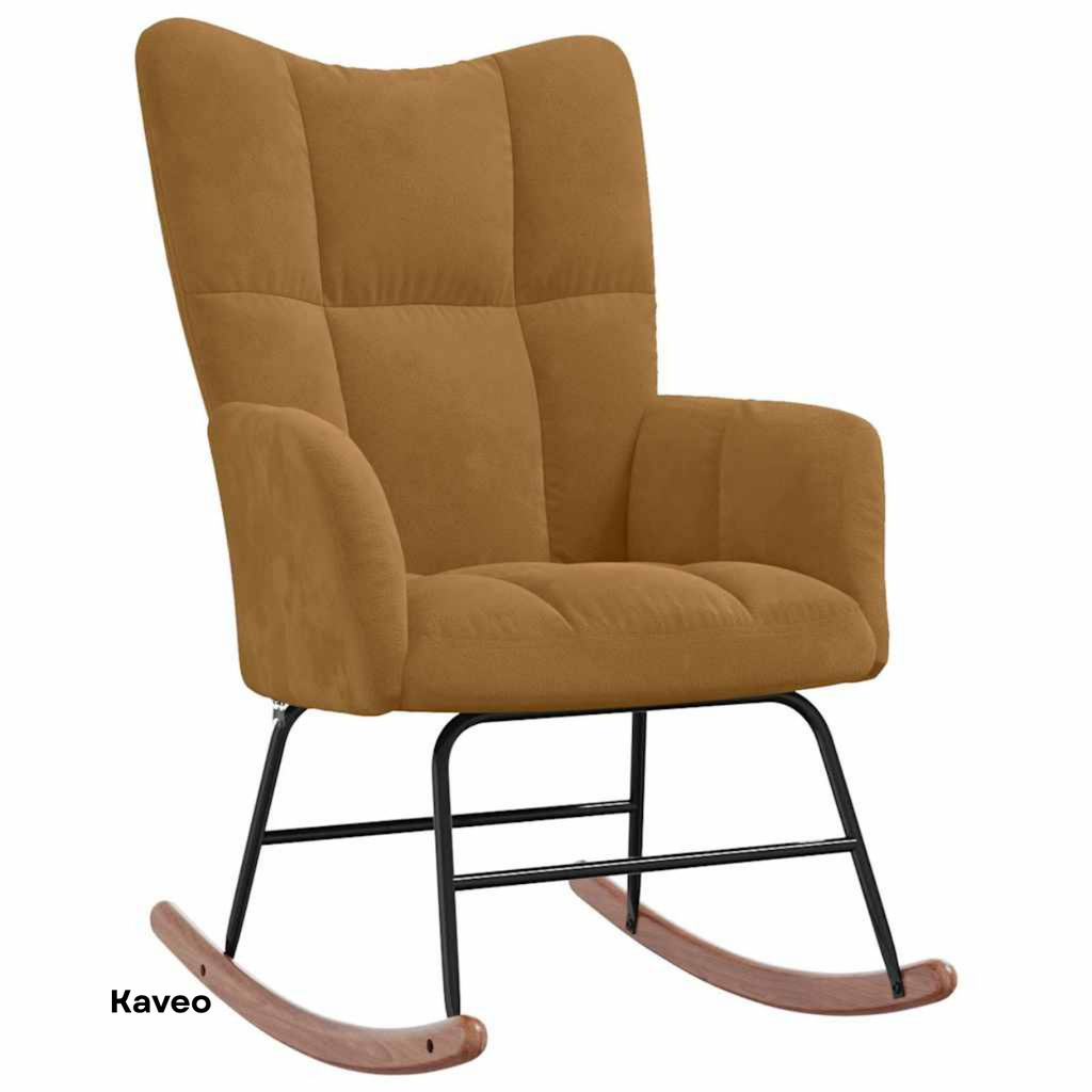 Fauteuil à bascule velours