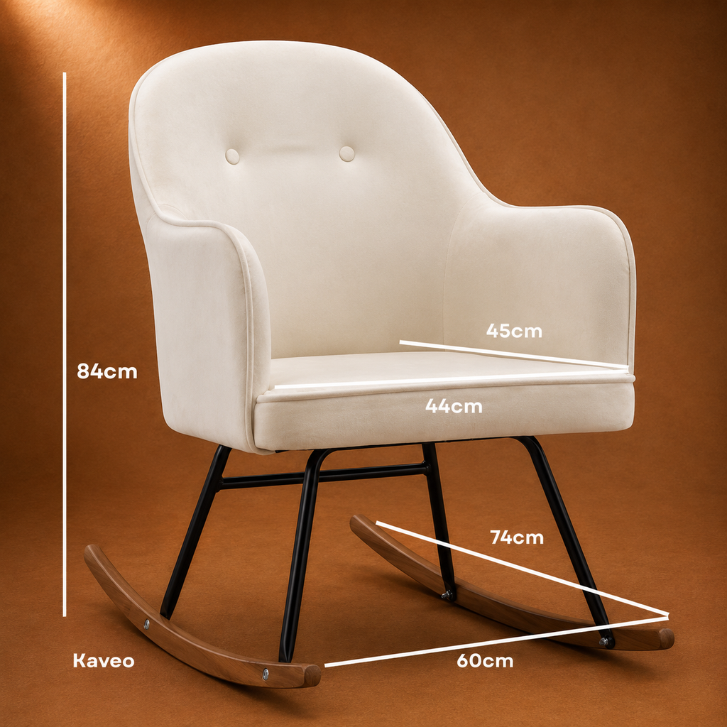 Câline | Chaise à bascule velours
