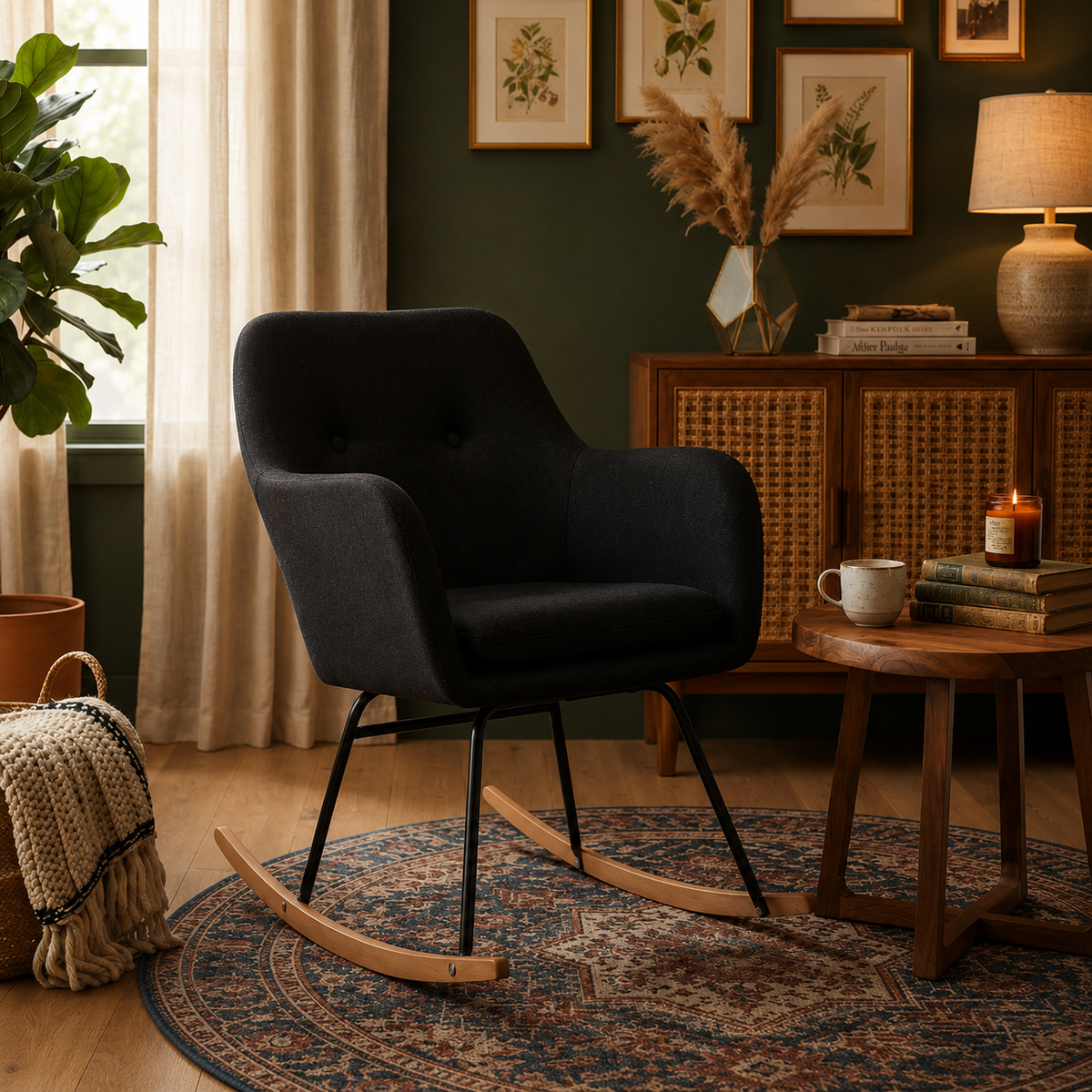 Éveil | Chaise à bascule tissu