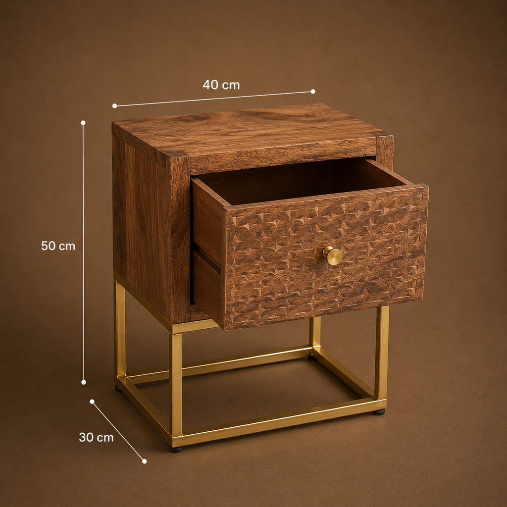Forge | Table de chevet vintage