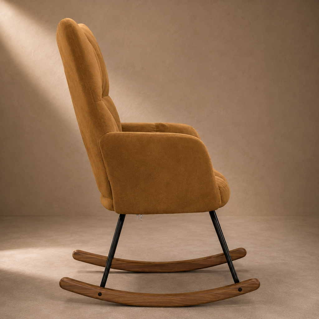 Douce Heure | Fauteuil à bascule velours