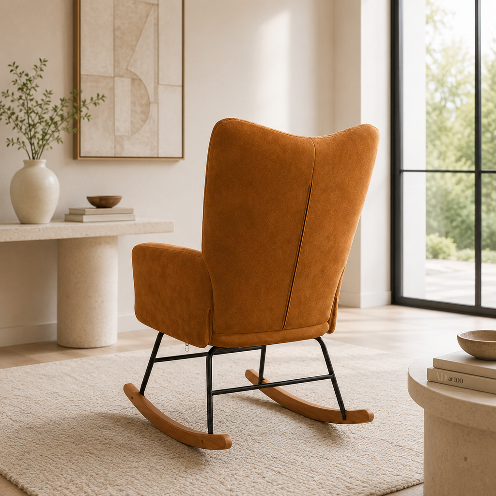 Douce Heure | Fauteuil à bascule velours