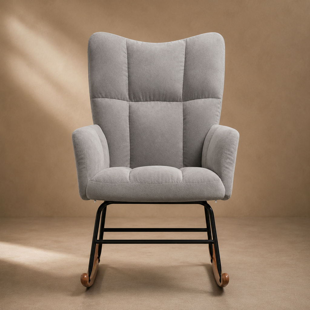 Suspens | Fauteuil à bascule velours