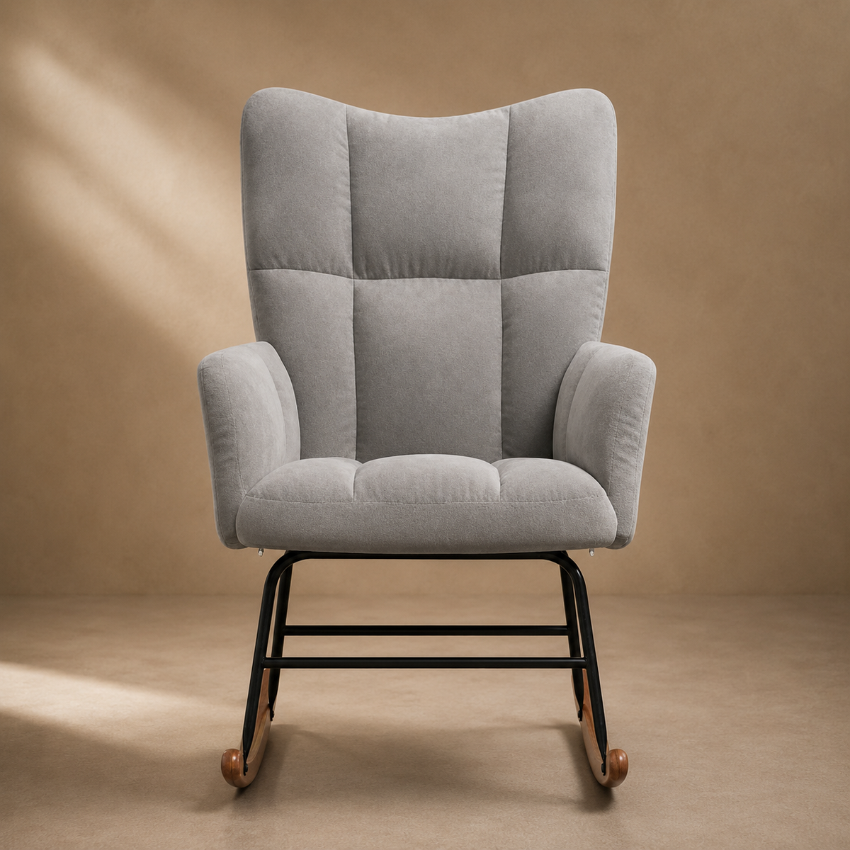 Suspens | Fauteuil à bascule velours