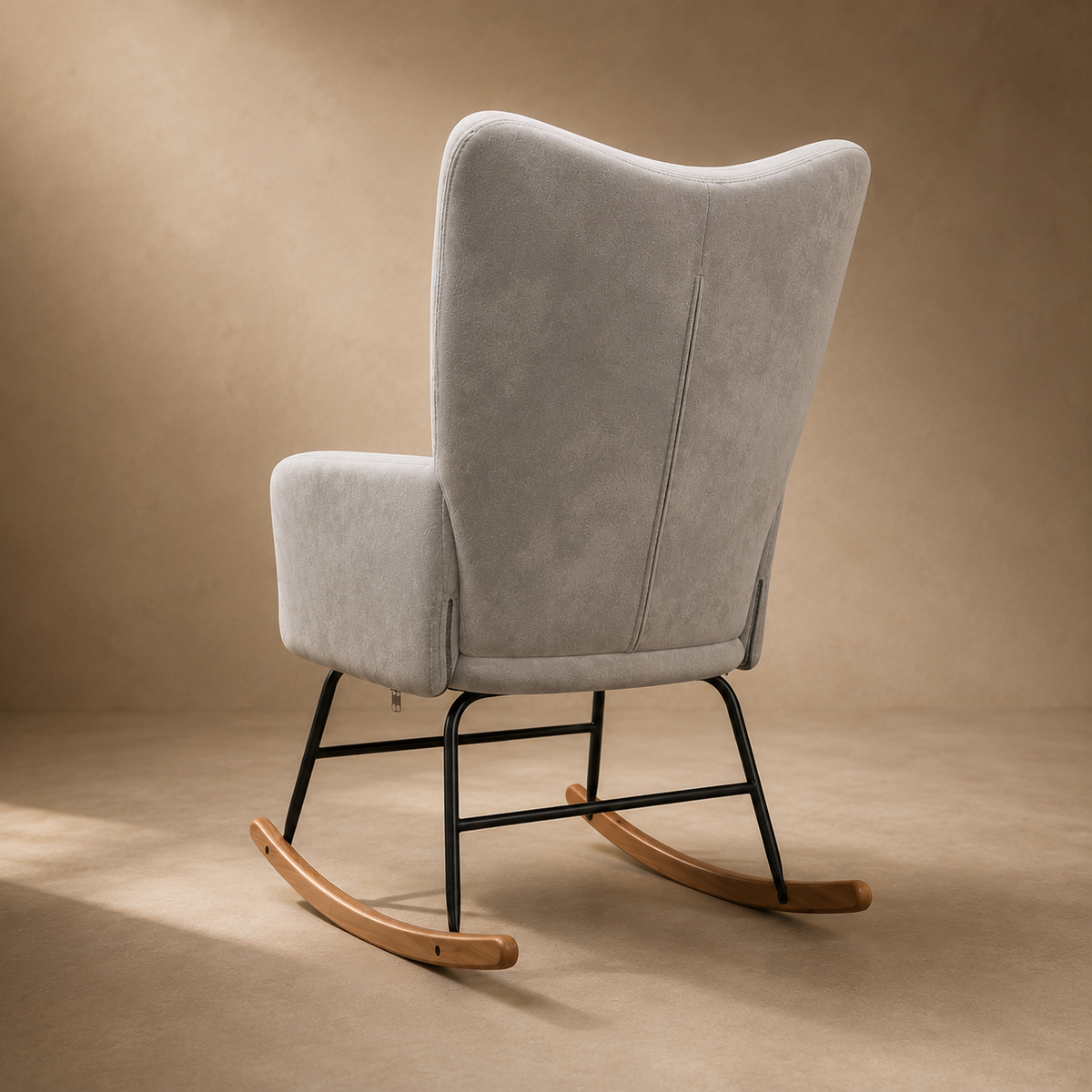 Suspens | Fauteuil à bascule velours