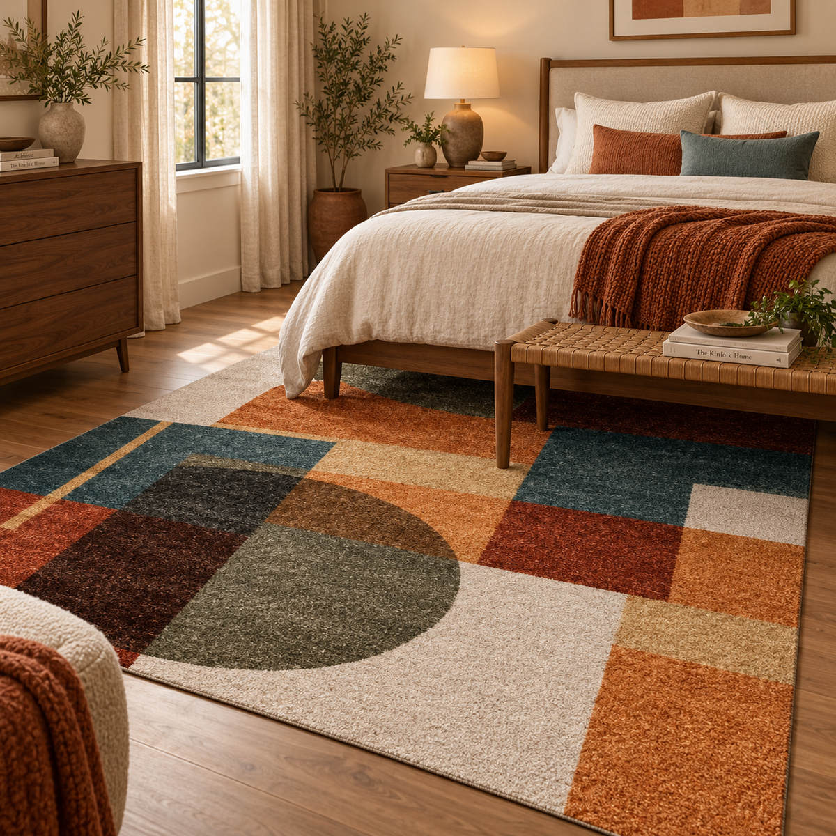 Lune | Tapis moderne multicolore