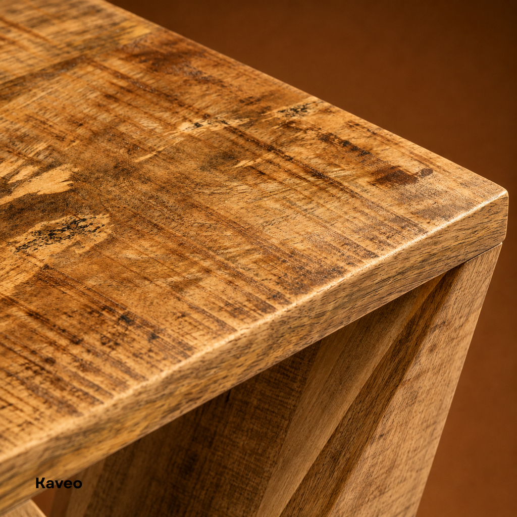 Teck & Co | Table d’appoint torsadée